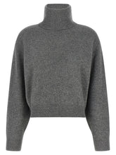 Brunello Cucinelli English Ribbed Sweater Gray