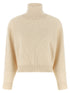 Brunello Cucinelli English Ribbed Sweater White