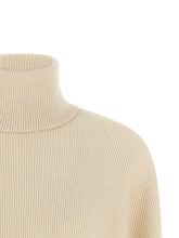 Brunello Cucinelli English Ribbed Sweater White