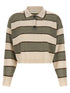 Brunello Cucinelli Sparkling Stripes Polo Shirt Multicolor