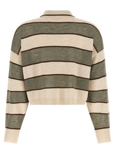 Brunello Cucinelli Sparkling Stripes Polo Shirt Multicolor