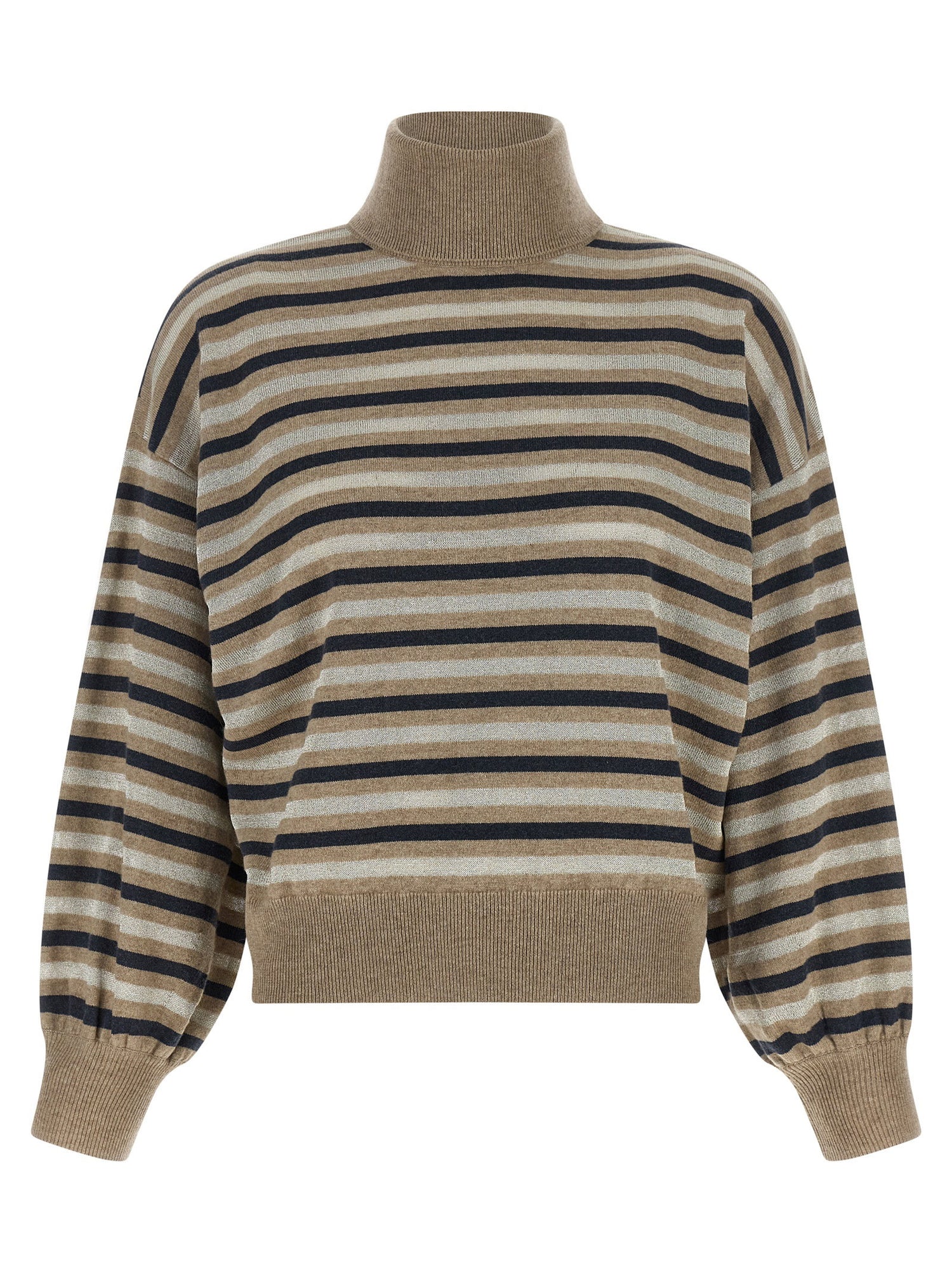 Brunello Cucinelli Sparkling Stripes Sweater Multicolor