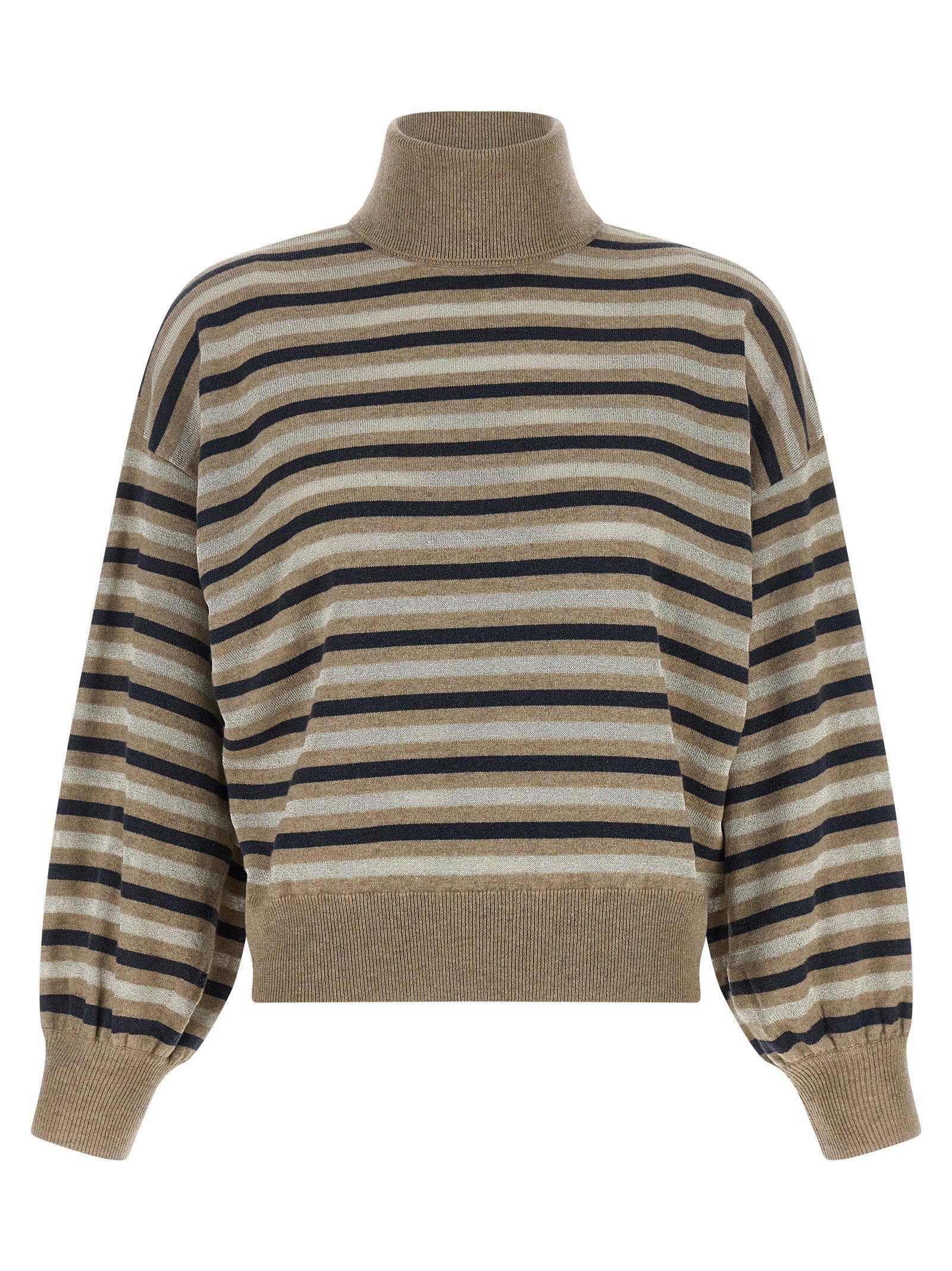 Brunello Cucinelli Sparkling Stripes Sweater Multicolor