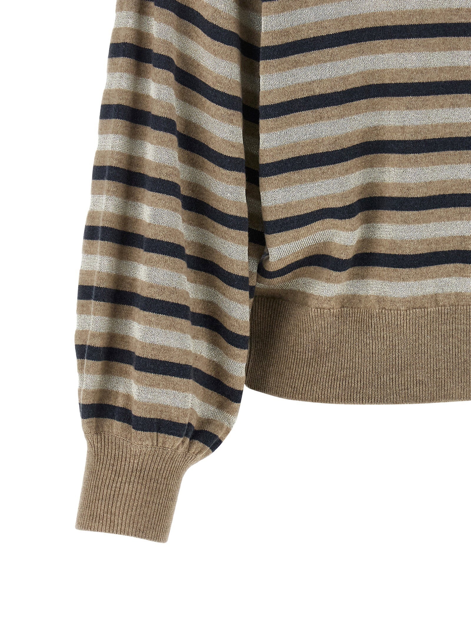 Brunello Cucinelli Sparkling Stripes Sweater Multicolor