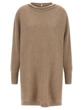 Brunello Cucinelli Precious Collar Dress Beige