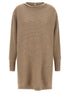 Brunello Cucinelli Precious Collar Dress Beige