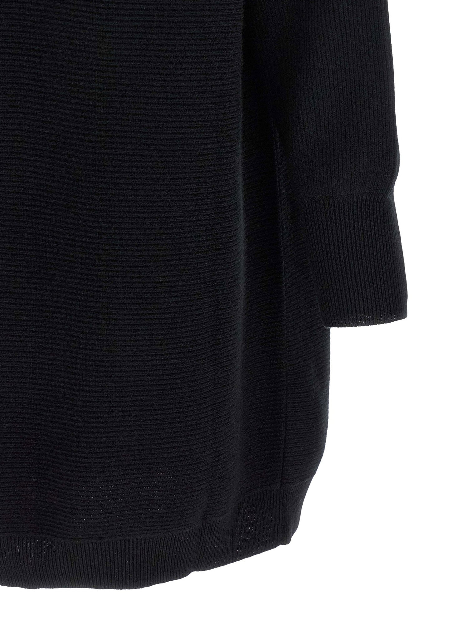 Brunello Cucinelli Precious Collar Dress Black