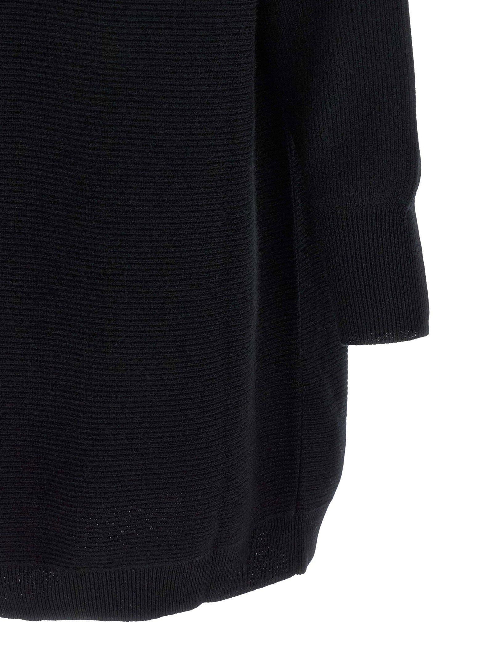 Brunello Cucinelli Precious Collar Dress Black