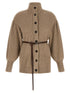 Brunello Cucinelli English Half-ribbed Cardigan Beige