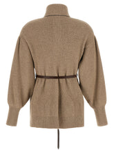 Brunello Cucinelli English Half-ribbed Cardigan Beige