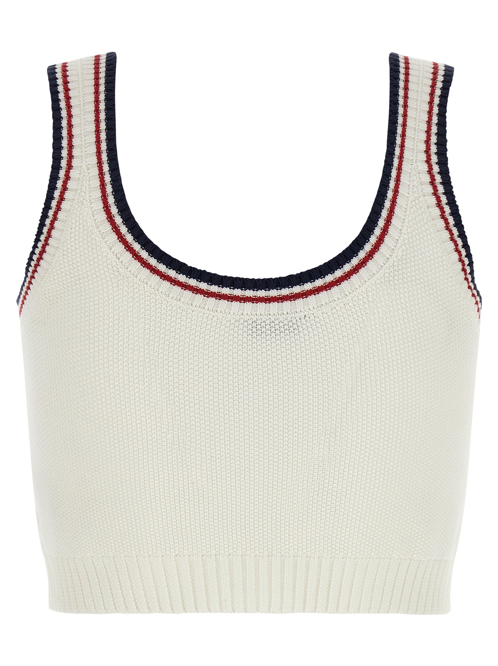 Brunello Cucinelli Crop Top - Active Line White