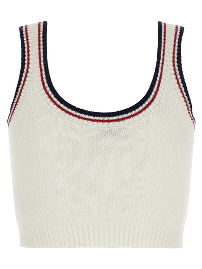 Brunello Cucinelli Crop Top - Active Line White