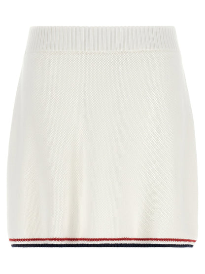 Brunello Cucinelli Piquet-effect Skirt - Active Line White
