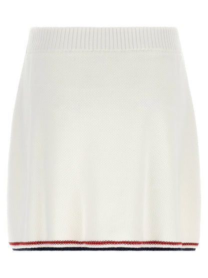 Brunello Cucinelli Piquet-effect Skirt - Active Line White