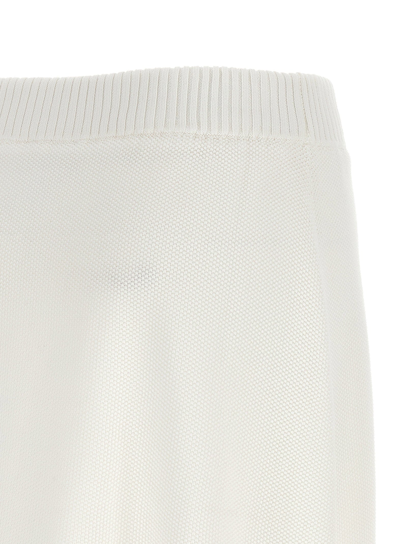 Brunello Cucinelli Piquet-effect Skirt - Active Line White
