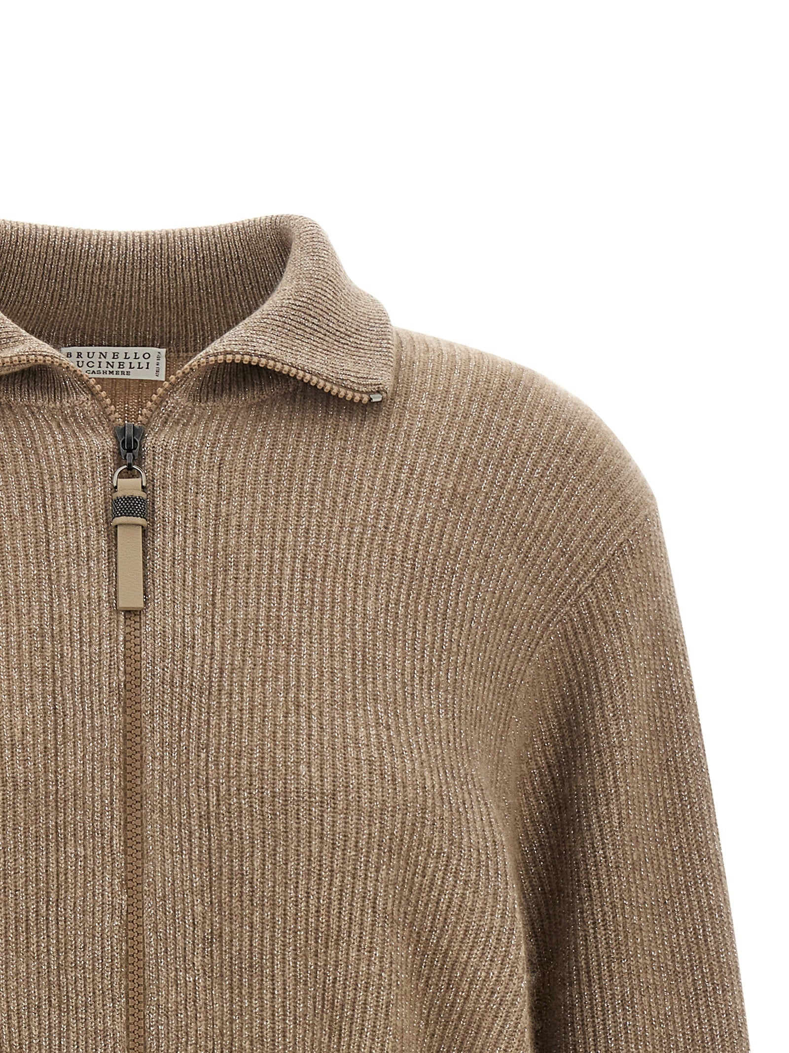 Brunello Cucinelli Sparkling Cardigan Brown