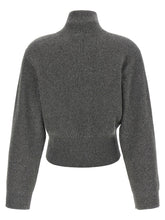Brunello Cucinelli Ribbed Cardigan With Leather Detail Gray