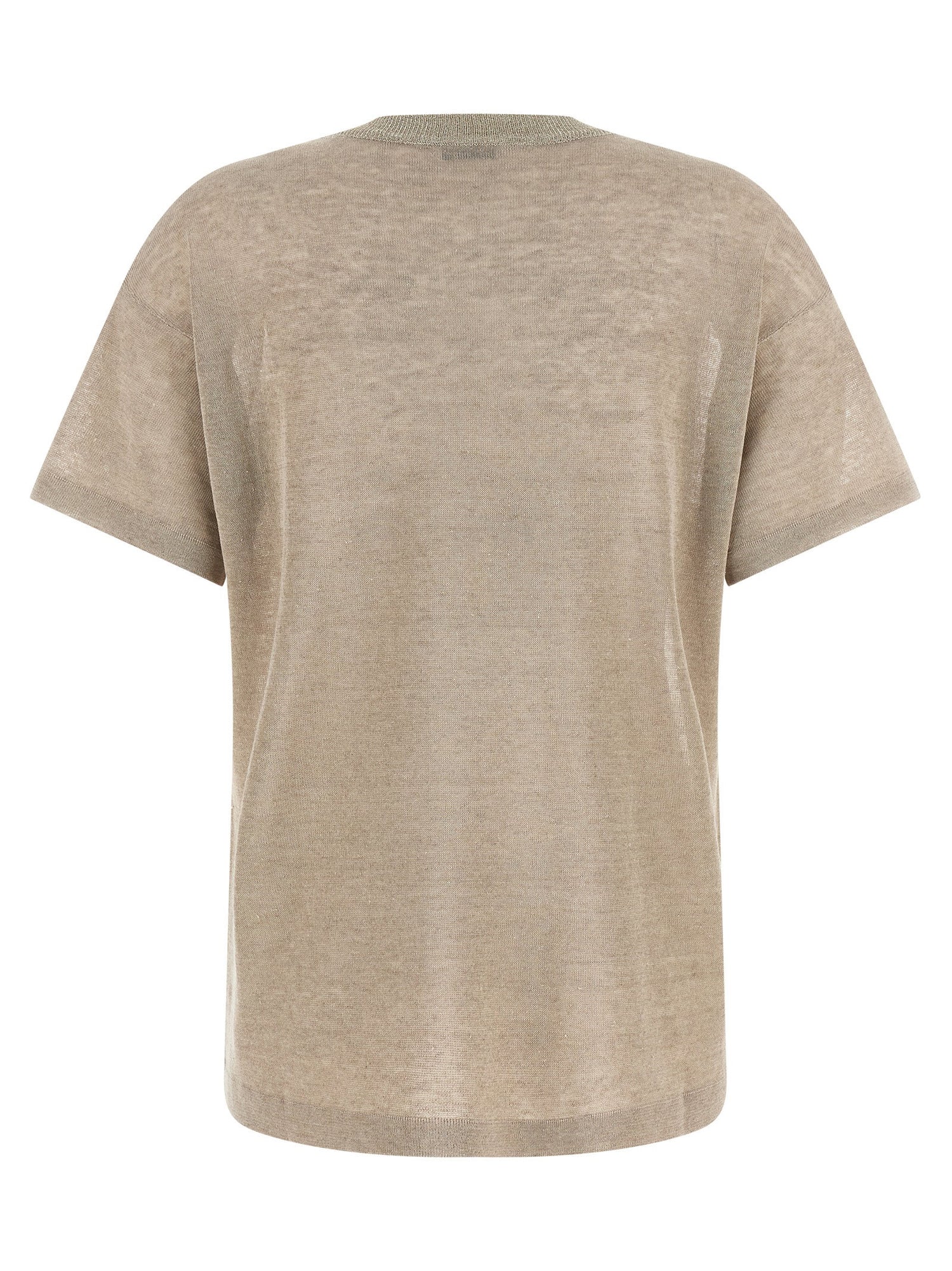 Brunello Cucinelli Dazzling Collar Sweater Beige