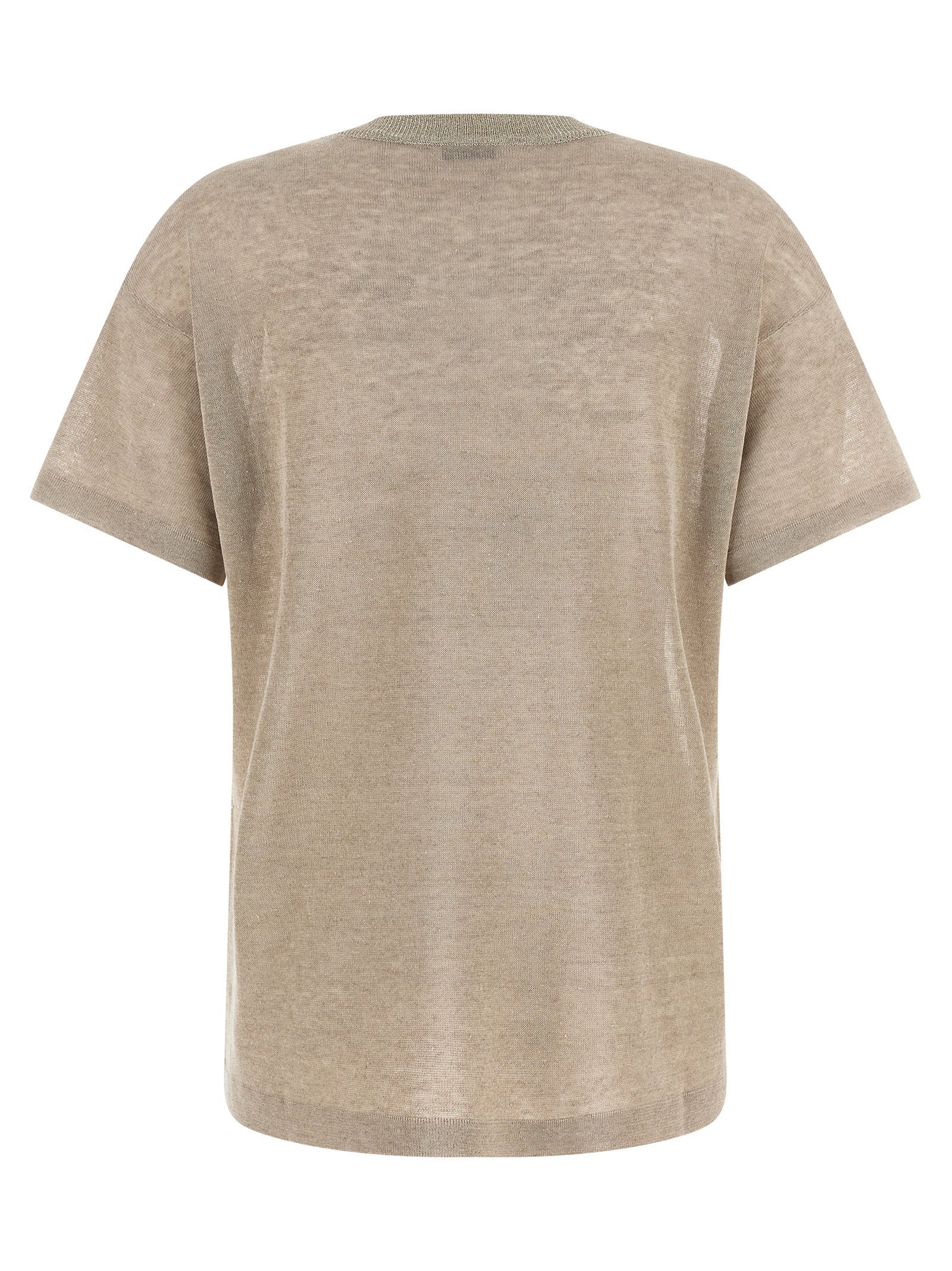 Brunello Cucinelli Dazzling Collar Sweater Beige