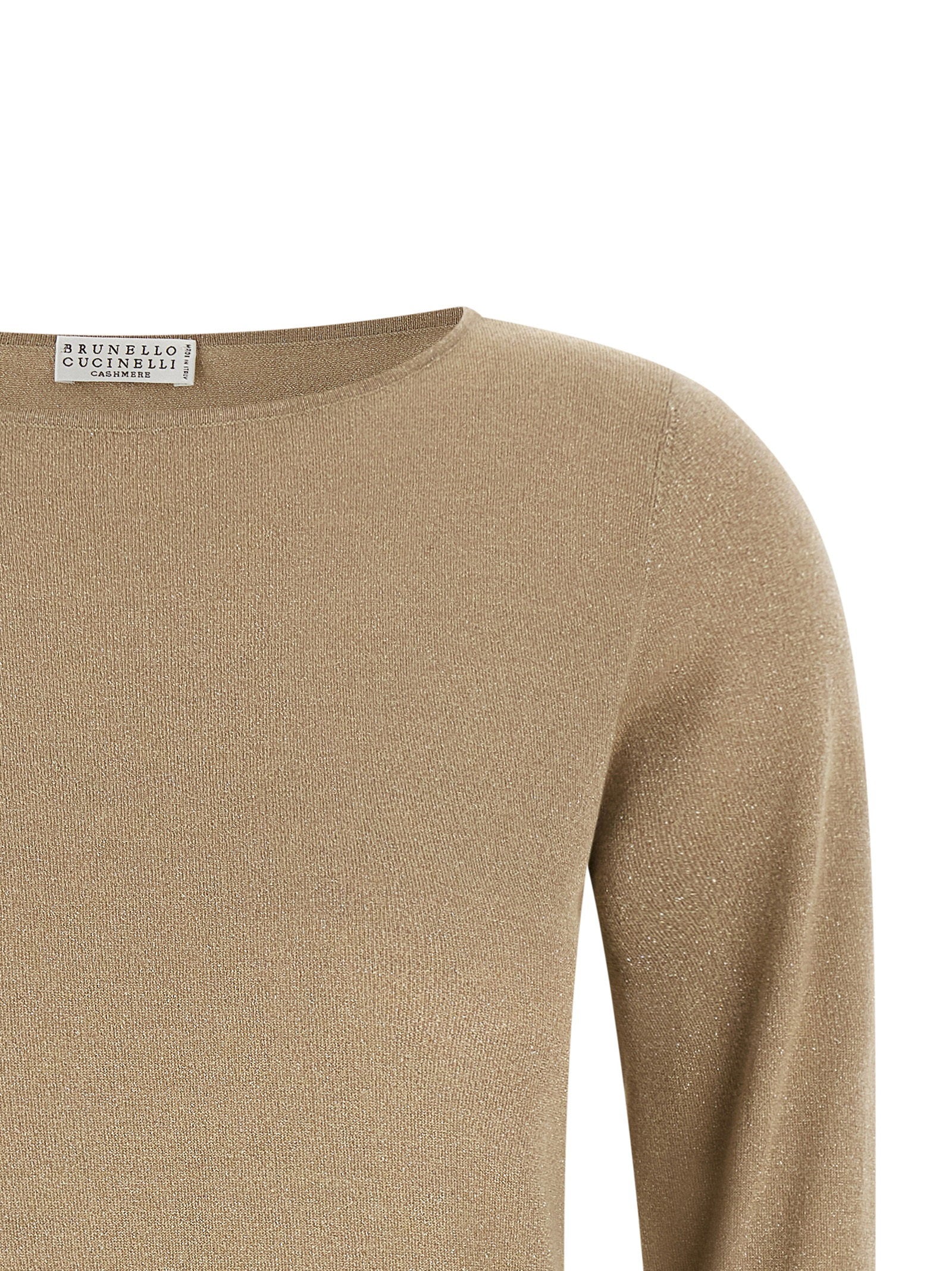 Brunello Cucinelli Sparkling Sweater Beige