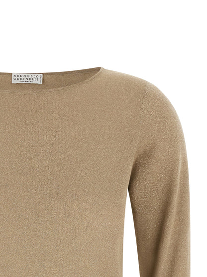 Brunello Cucinelli Sparkling Sweater Beige