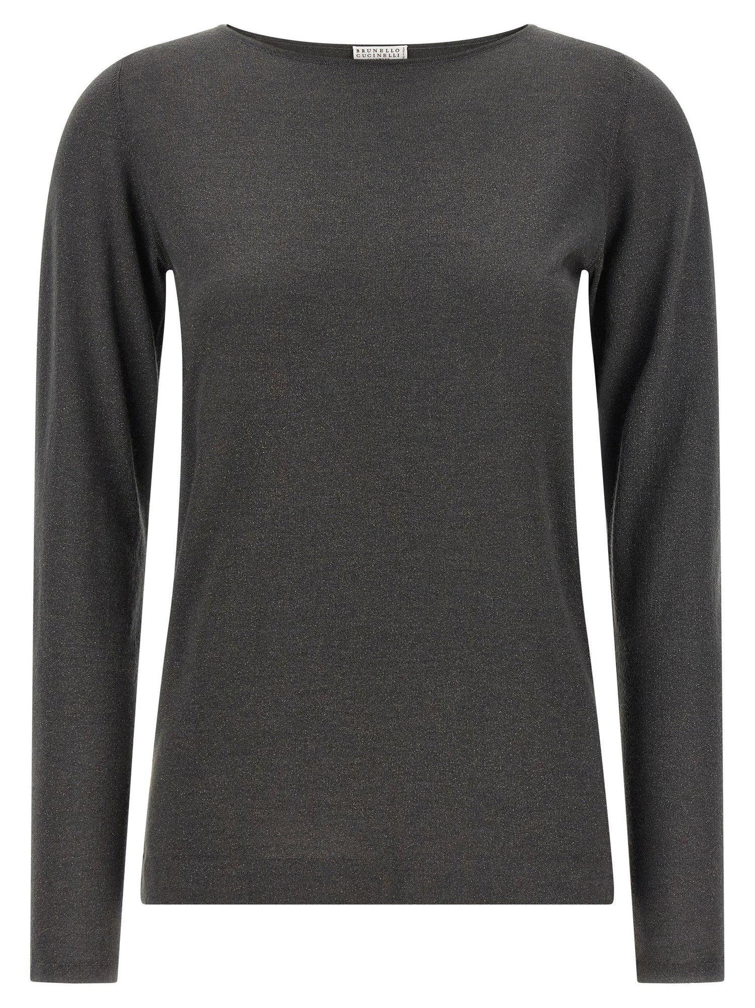 Brunello Cucinelli Sparkling Sweater Gray