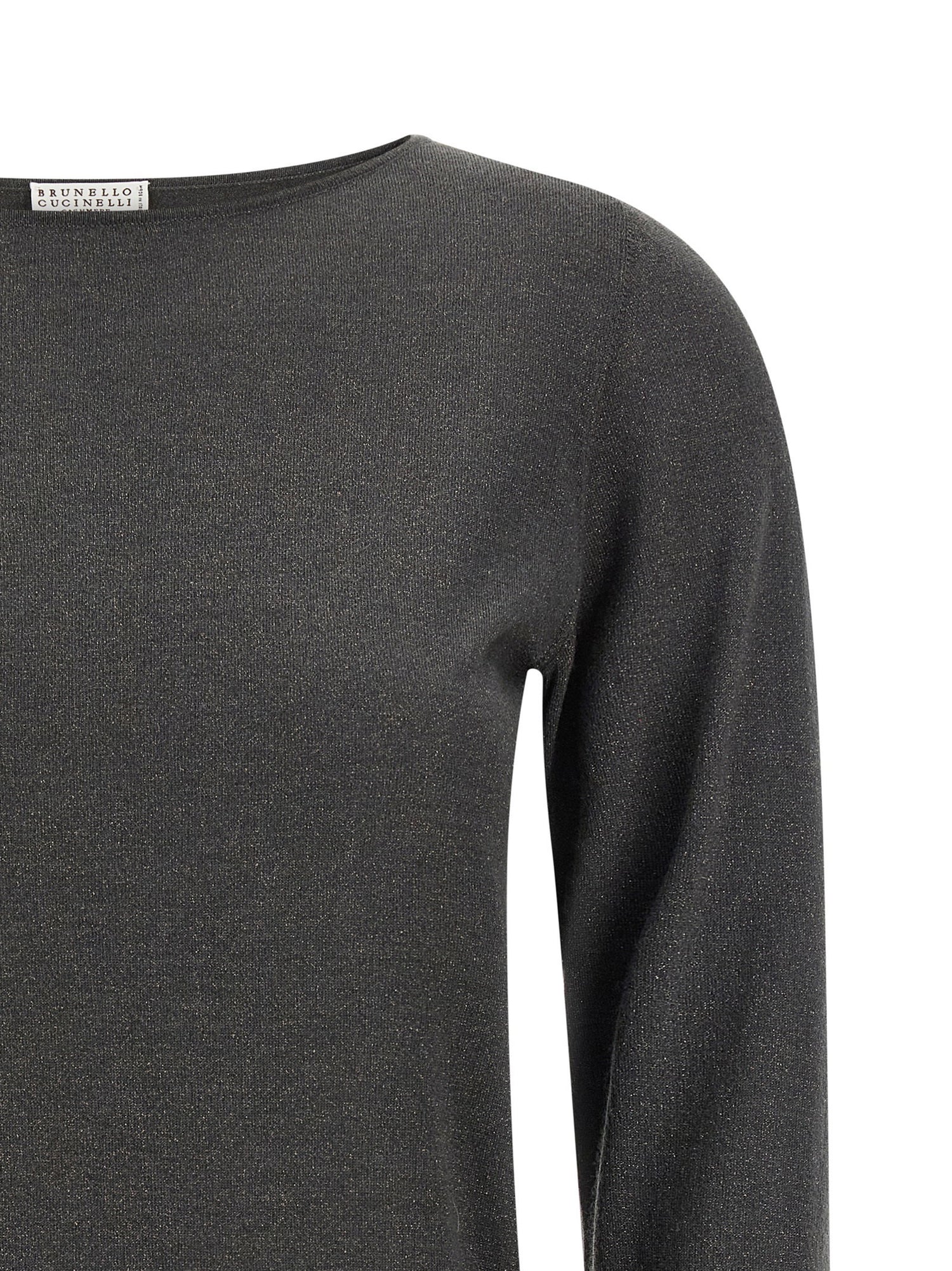 Brunello Cucinelli Sparkling Sweater Gray