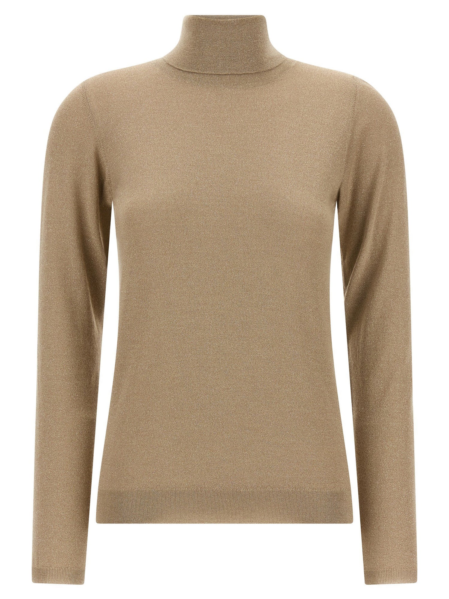 Brunello Cucinelli Sparkling Turtleneck Sweater Beige
