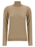 Brunello Cucinelli Sparkling Turtleneck Sweater Beige