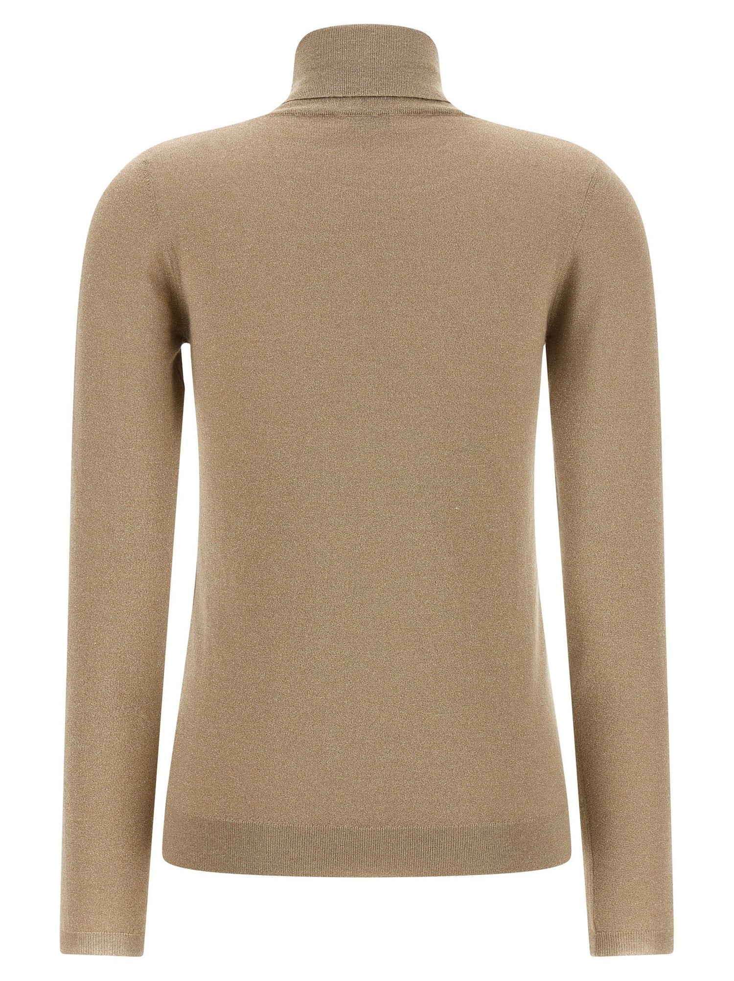 Brunello Cucinelli Sparkling Turtleneck Sweater Beige
