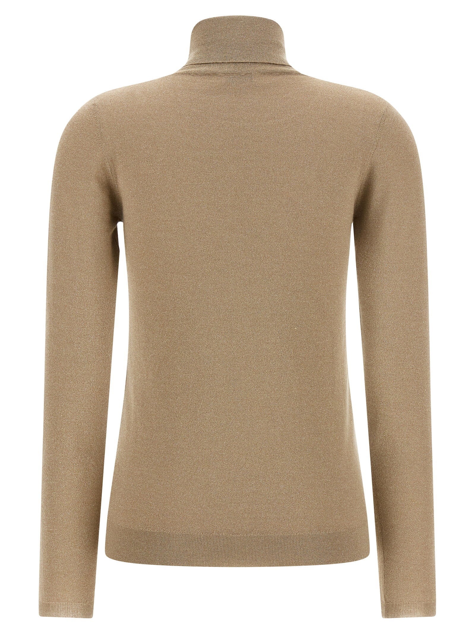 Brunello Cucinelli Sparkling Turtleneck Sweater Beige