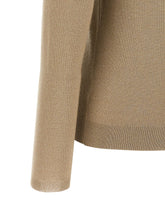 Brunello Cucinelli Sparkling Turtleneck Sweater Beige