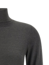 Brunello Cucinelli Sparkling Turtleneck Sweater Gray