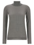Brunello Cucinelli Sparkling Turtleneck Sweater Gray