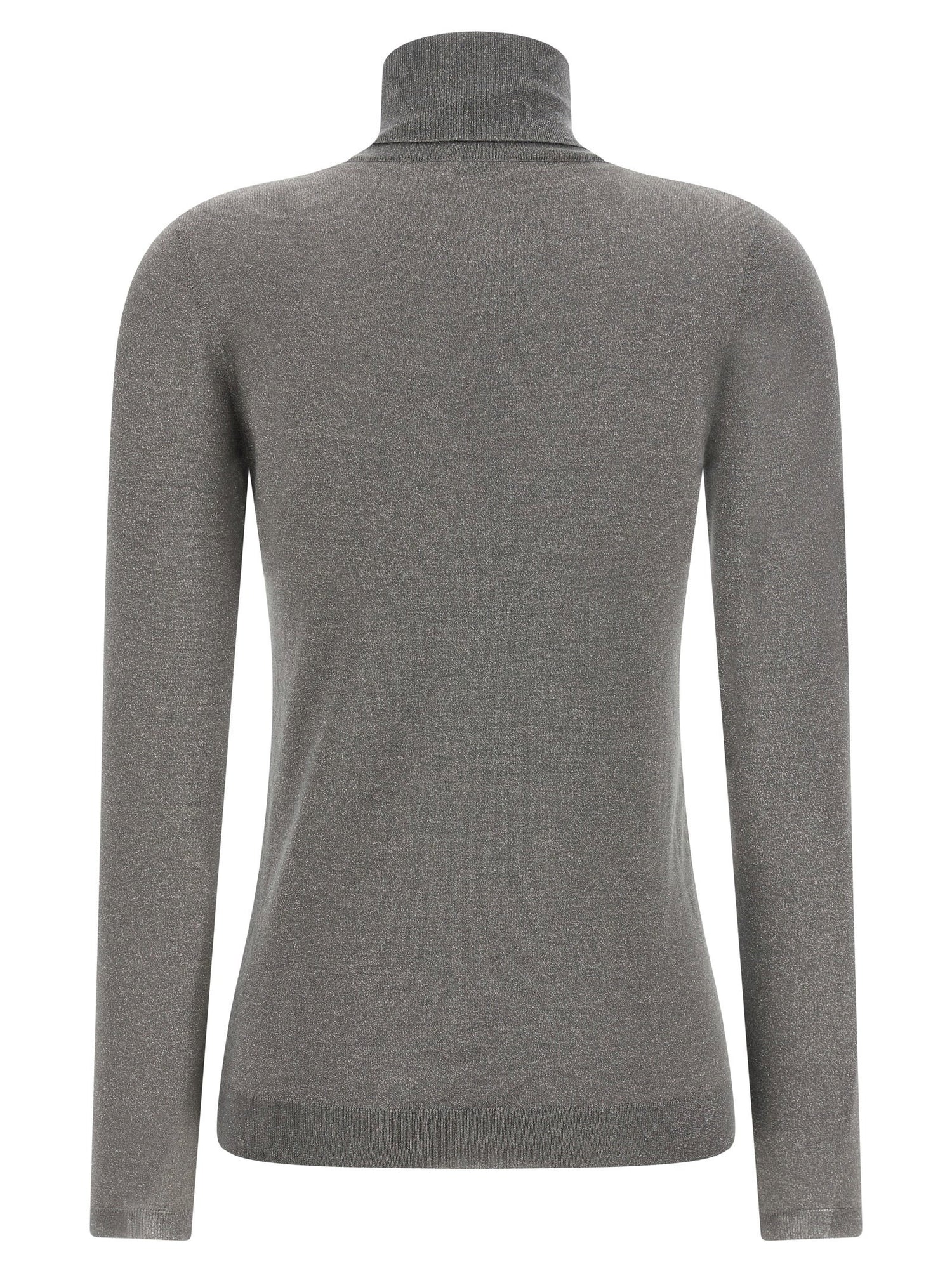Brunello Cucinelli Sparkling Turtleneck Sweater Gray
