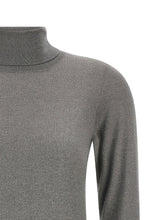 Brunello Cucinelli Sparkling Turtleneck Sweater Gray