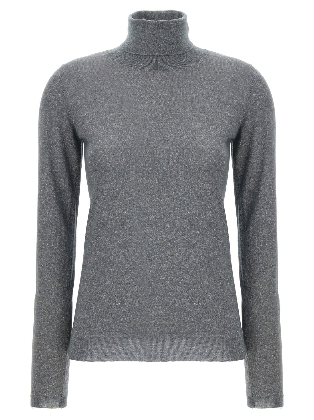 Brunello Cucinelli Sparkling Turtleneck Sweater Gray