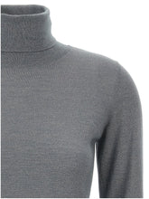Brunello Cucinelli Sparkling Turtleneck Sweater Gray