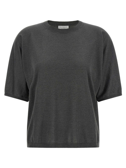 Brunello Cucinelli Sparkling Sweater Gray