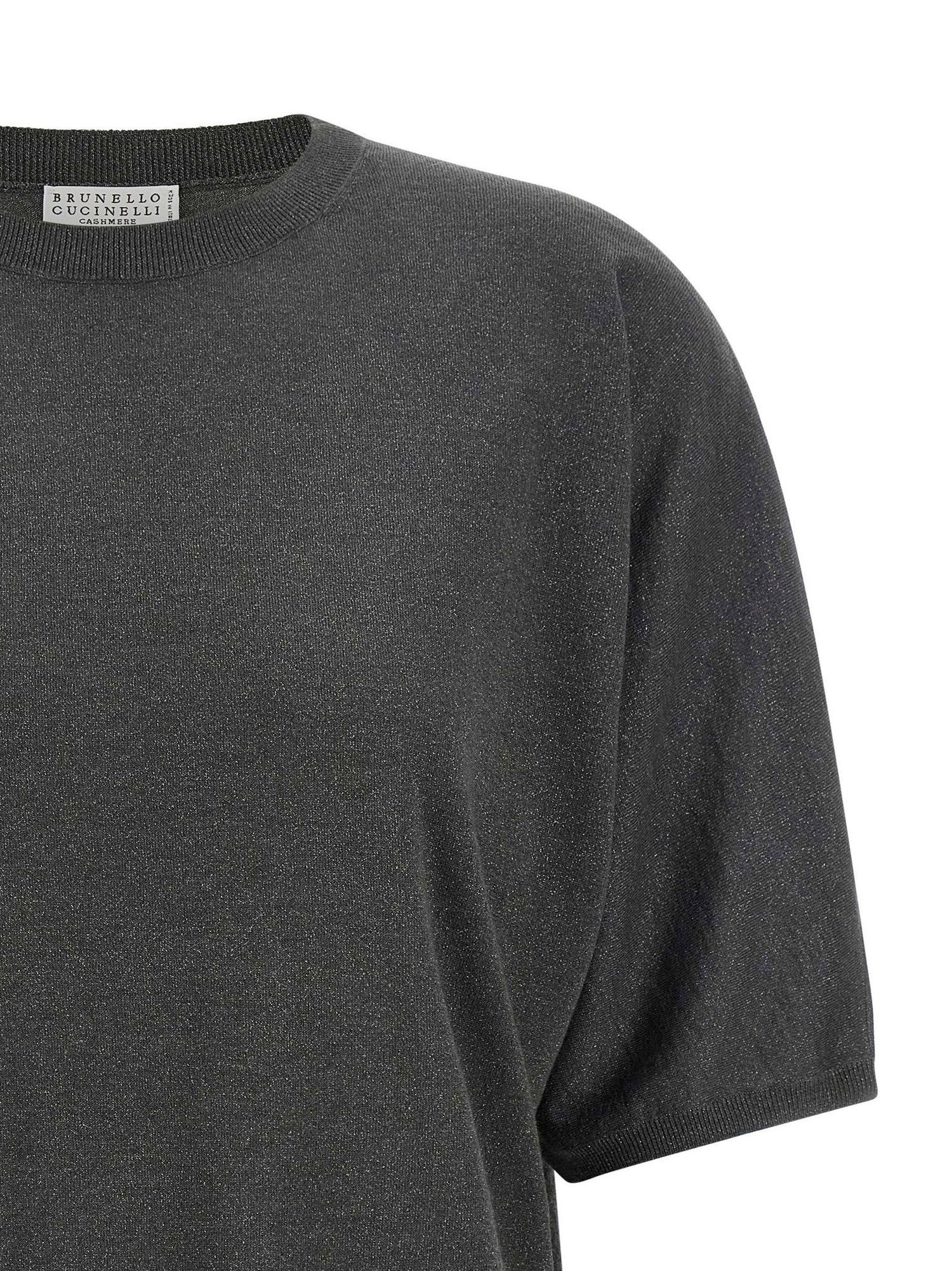 Brunello Cucinelli Sparkling Sweater Gray