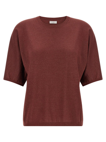 Brunello Cucinelli Sparkling Sweater Bordeaux