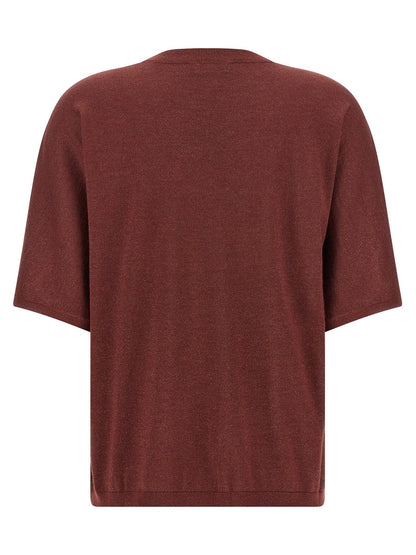 Brunello Cucinelli Sparkling Sweater Bordeaux