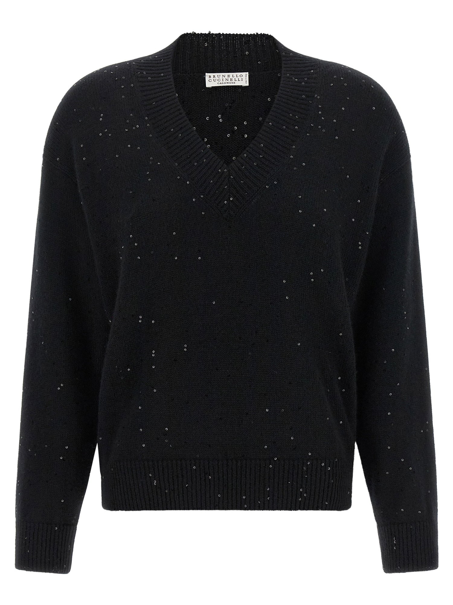 Brunello Cucinelli Diamante Sweater Black