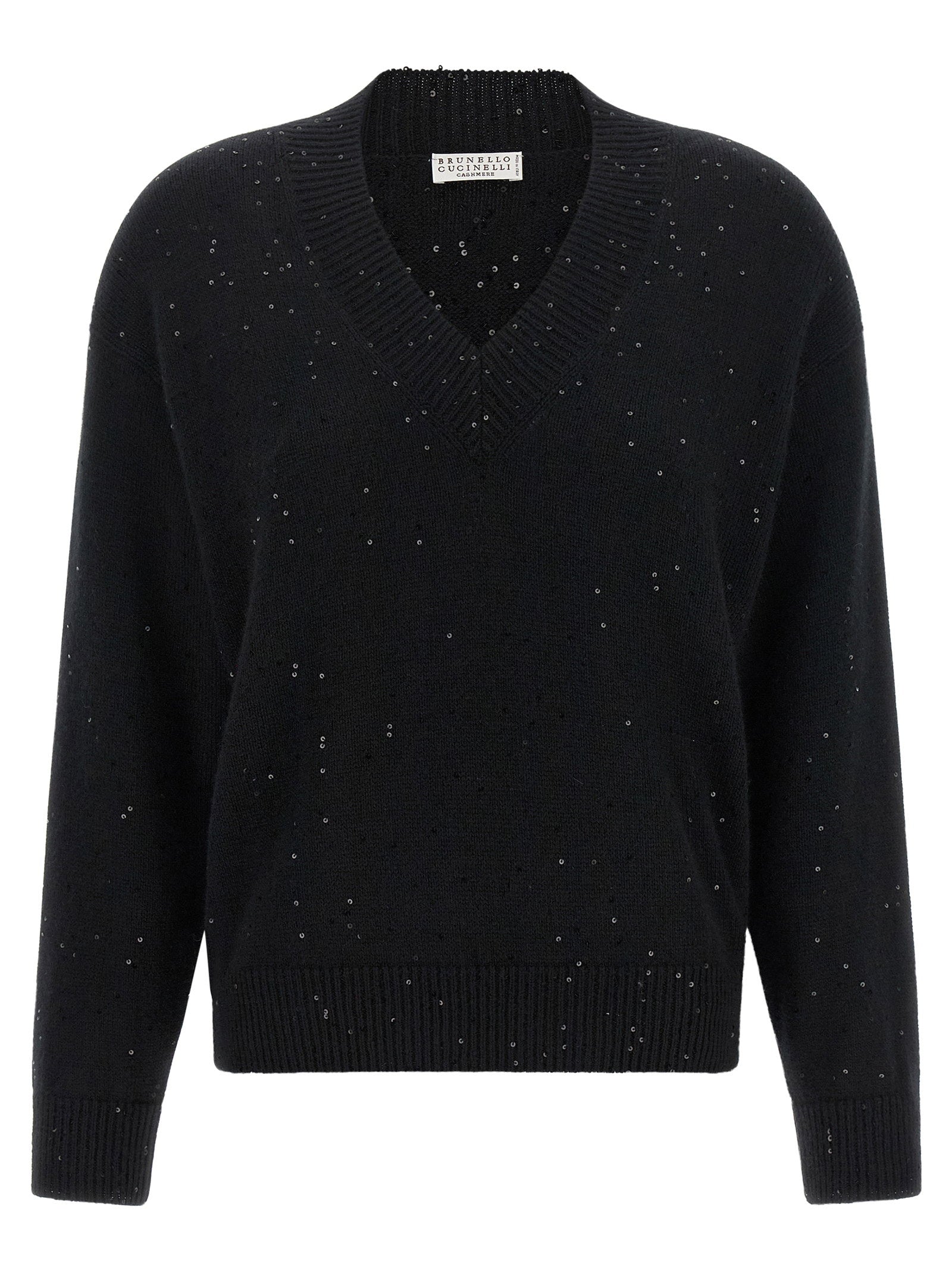 Brunello Cucinelli Diamante Sweater Black