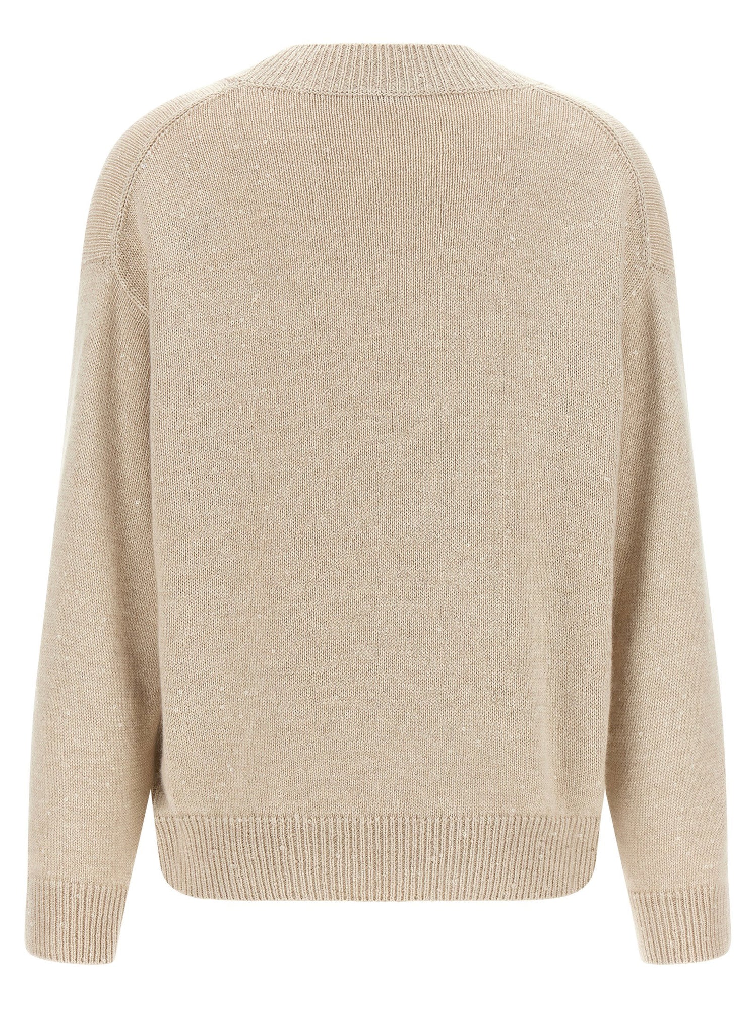 Brunello Cucinelli Diamante Sweater Beige