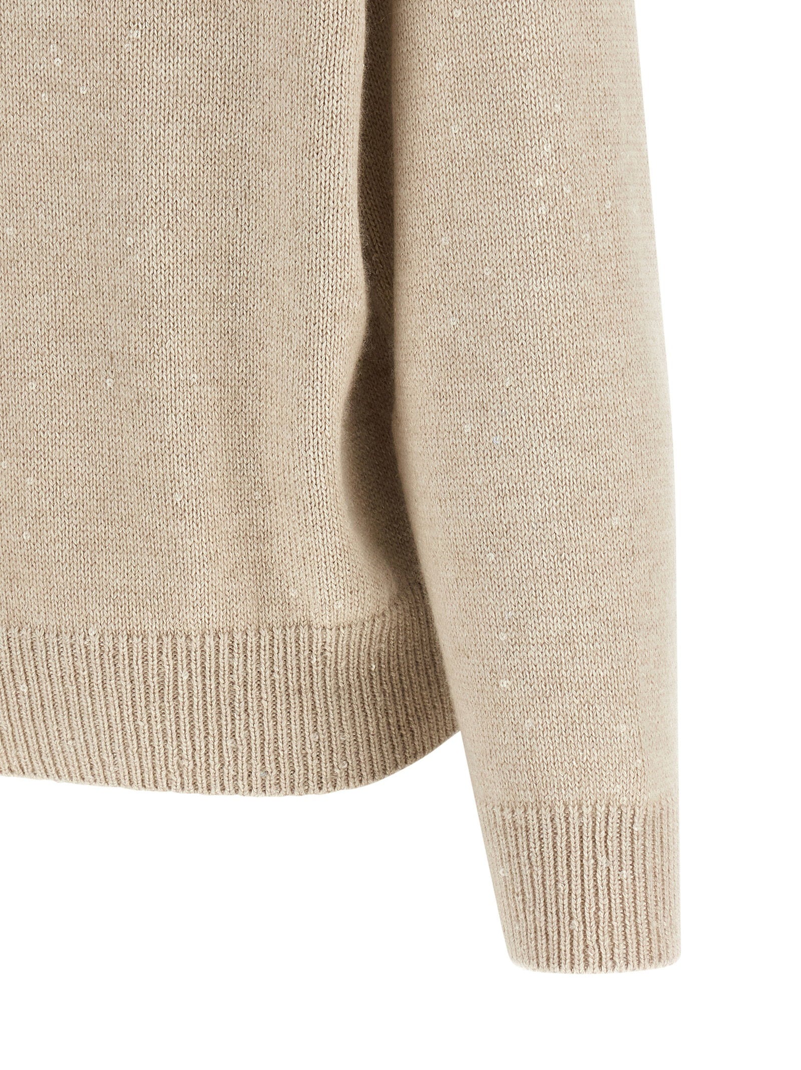 Brunello Cucinelli Diamante Sweater Beige