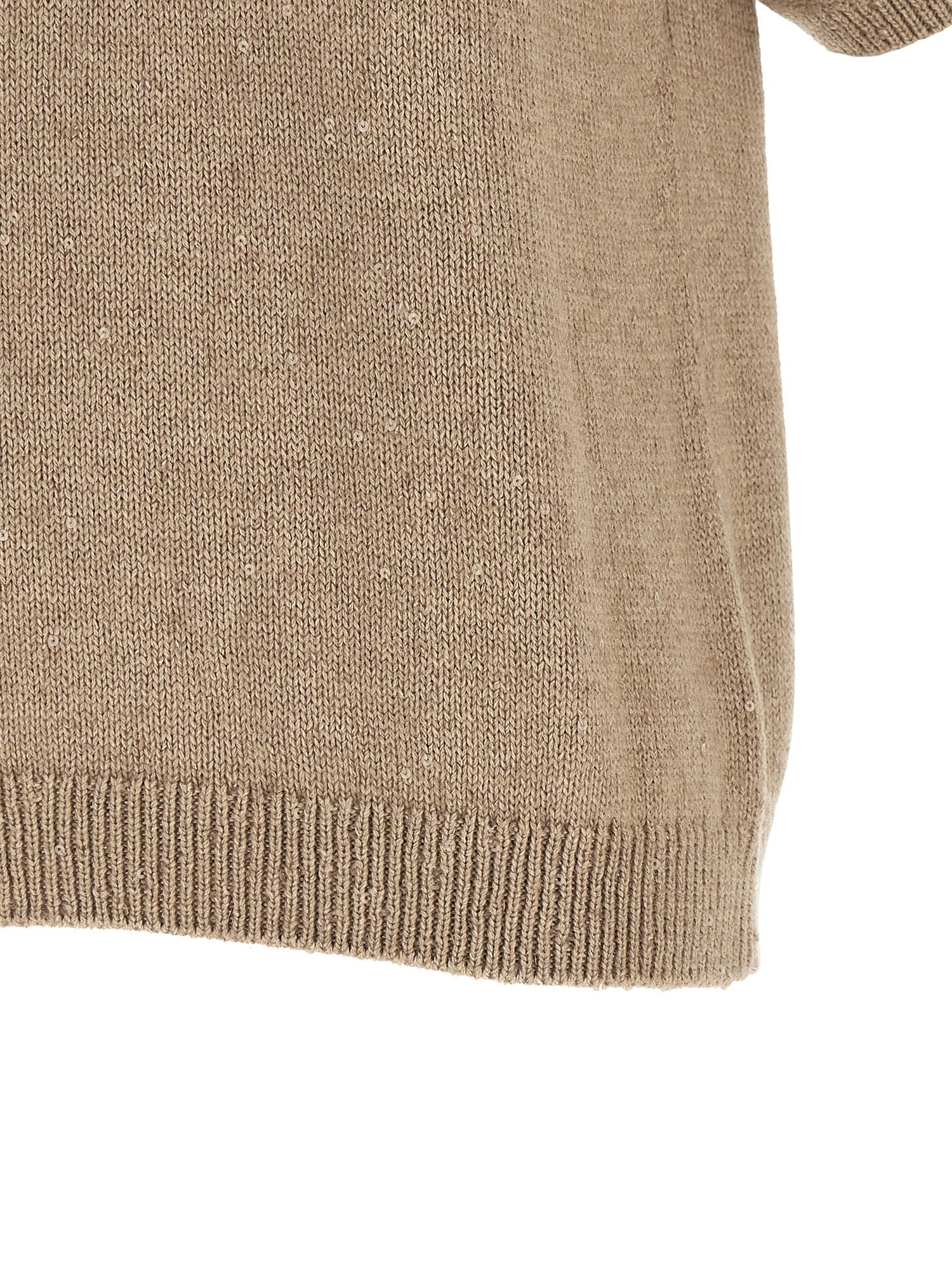 Brunello Cucinelli Diamante Sweater Beige