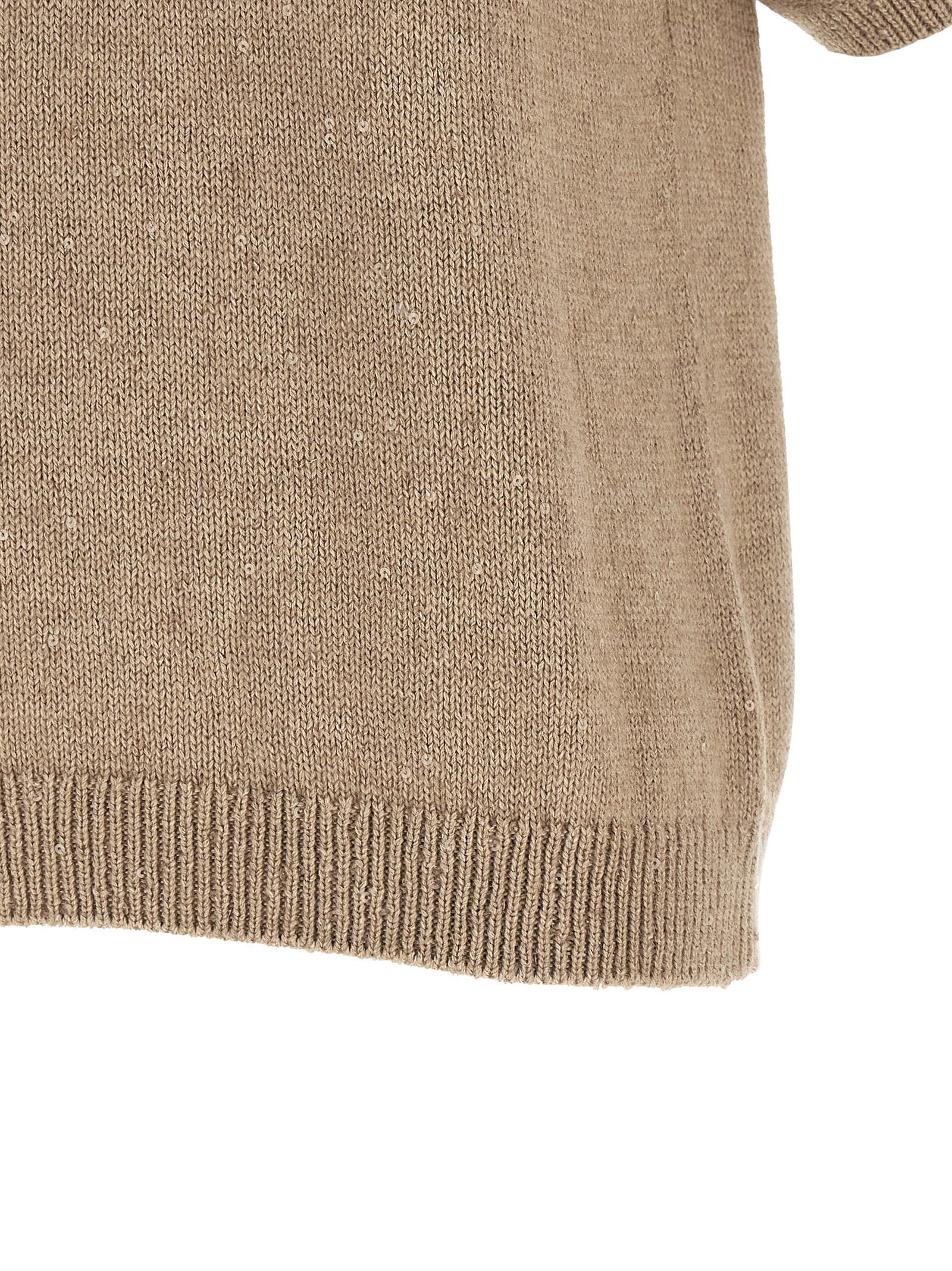 Brunello Cucinelli Diamante Sweater Beige