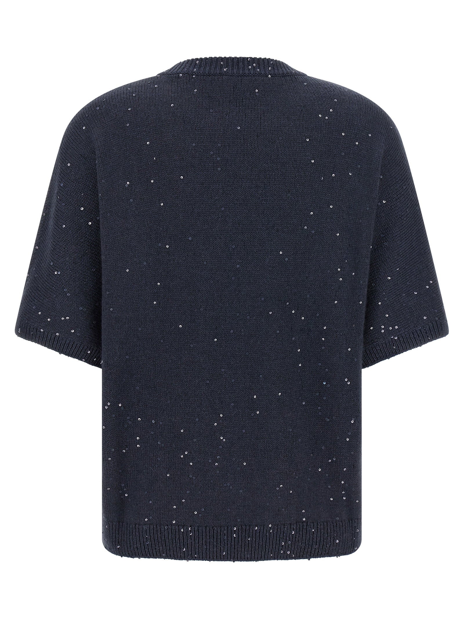 Brunello Cucinelli Diamante Sweater Blue