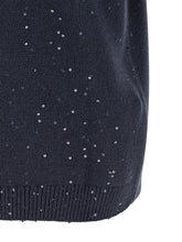 Brunello Cucinelli Diamante Sweater Blue
